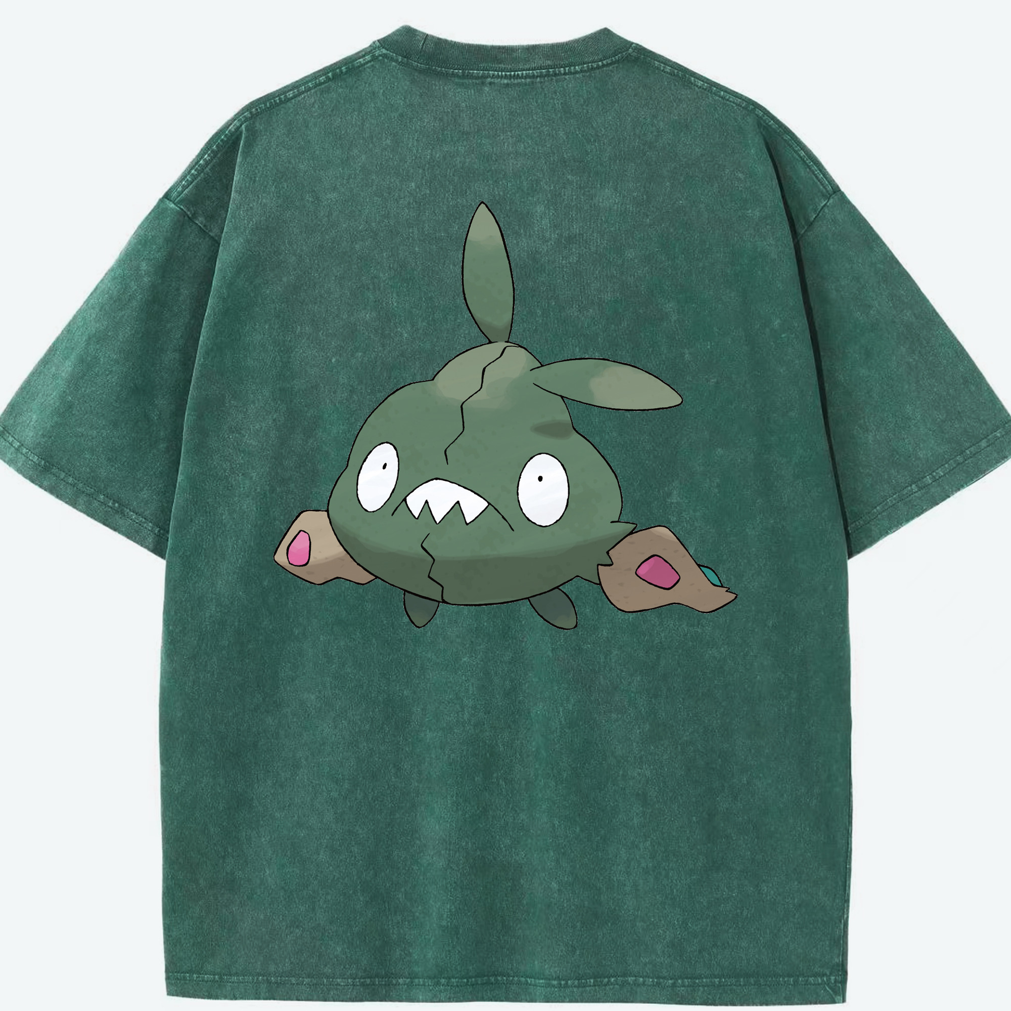 （画像用） ポケットモンスター Pokémon 綿100% ヴィンテージ風 半袖Tシャツ（背面プリント）